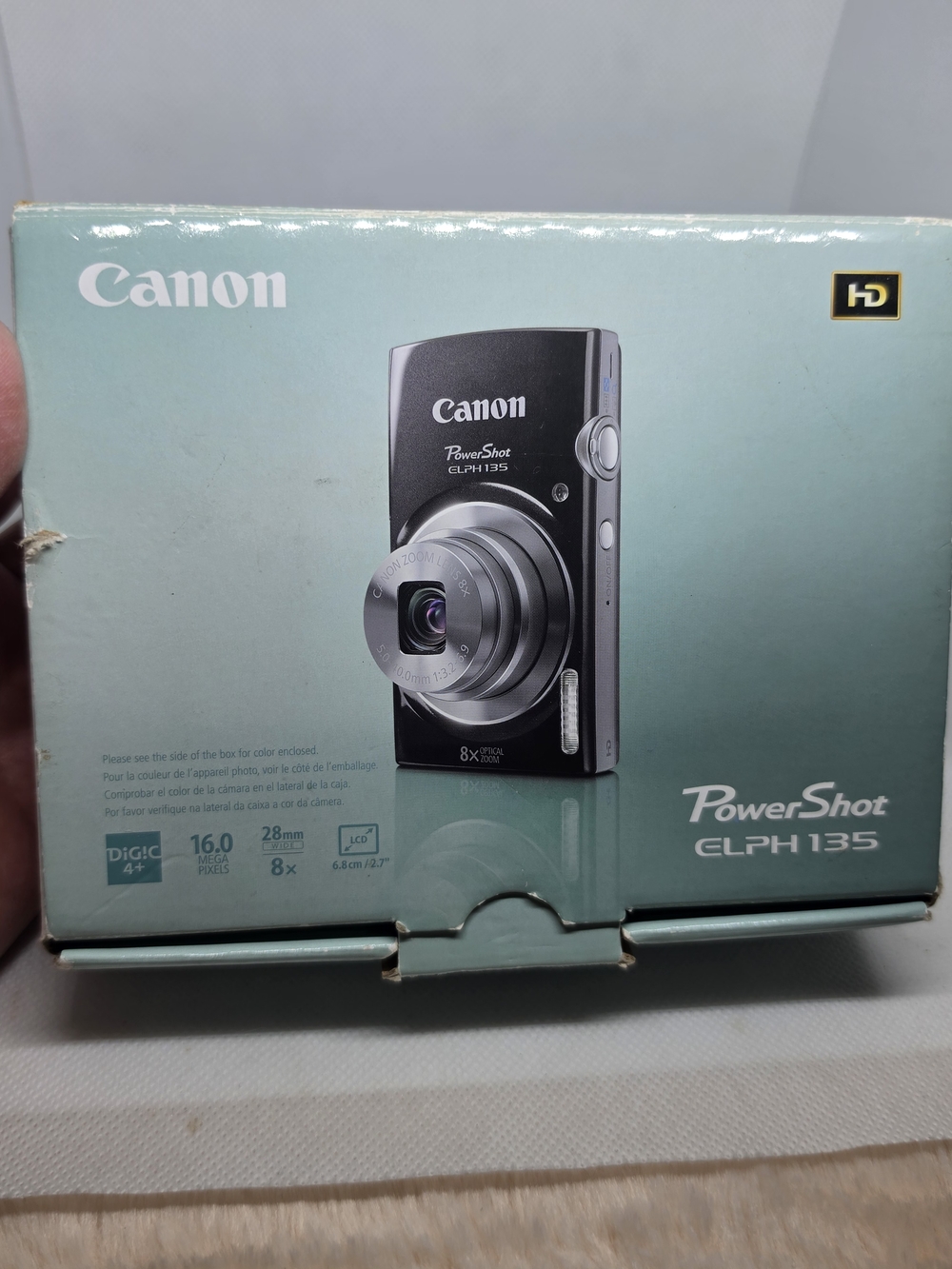 Canon PowerShot ELPH 135 Compact Camera in Black and Silver Tested And Working.